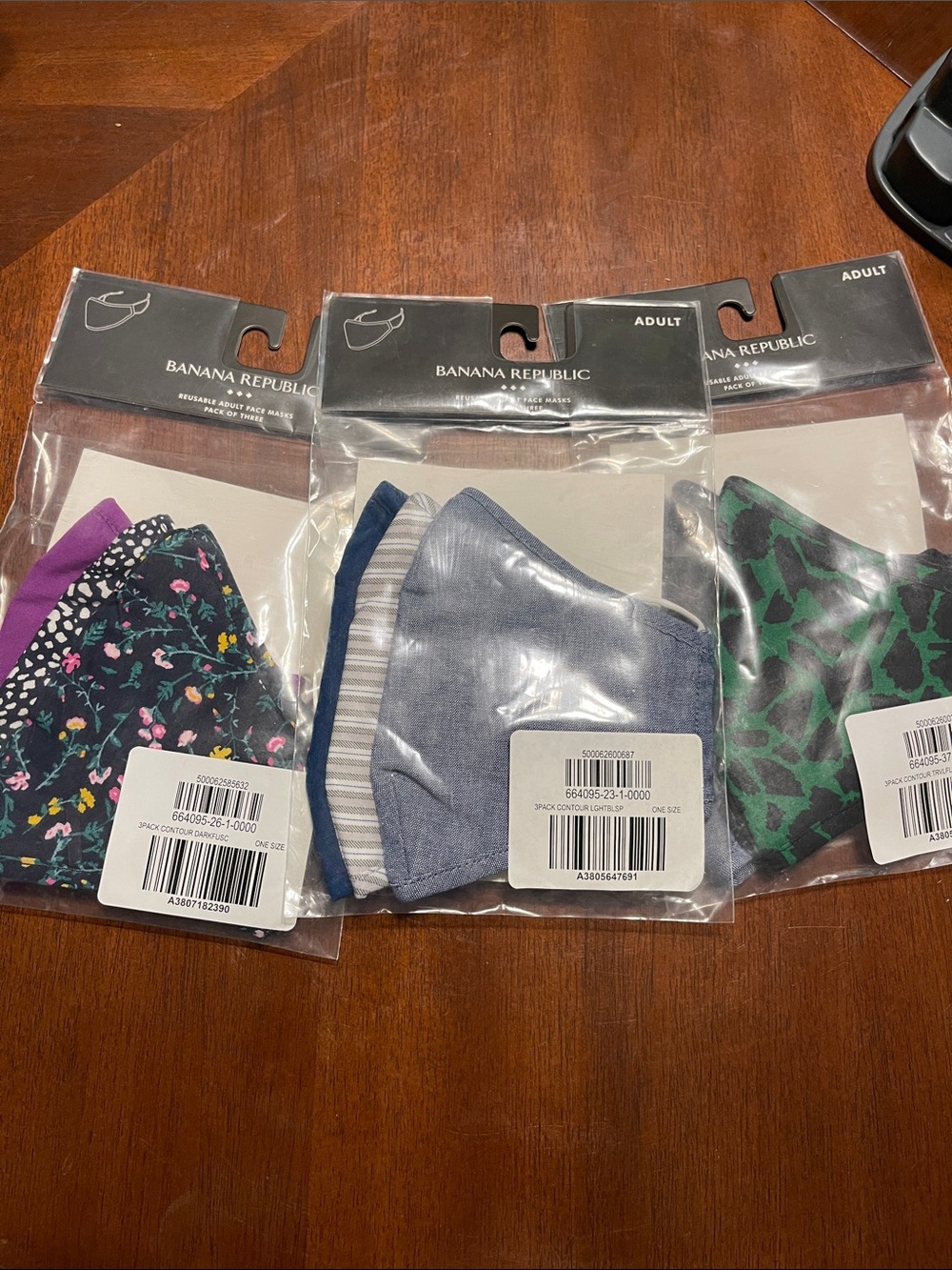 Banana Republic 3-Pack Adult Face Masks